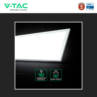 V-Tac Pro VT-6147 6 Pannelli LED CREE Rettangolari 120x30 40W