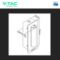Immagine 8 - V-Tac VT-88061 Lampada LED da Muro 2W SMD Chip CREE Applique da Lettura con Faretto Orientabile - SKU 239986 / 239996