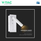 Immagine 10 - V-Tac VT-88061 Lampada LED da Muro 2W SMD Chip CREE Applique da Lettura con Faretto Orientabile - SKU 239986 / 239996