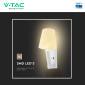 Immagine 22 - V-Tac VT-88062 Lampada LED da Muro 2W SMD Chip CREE Applique con Faretto Ricarica Veloce USB - SKU 240006 / 240016