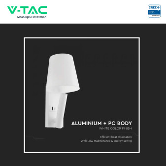 V-Tac VT-88062 Lampada LED da Muro 2W SMD Chip CREE Applique