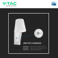Immagine 25 - V-Tac VT-88062 Lampada LED da Muro 2W SMD Chip CREE Applique con Faretto Ricarica Veloce USB - SKU 240006 / 240016