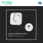 Immagine 9 - V-Tac VT-80068 Lampada LED da Muro 8W SMD Chip CREE Applique con Faretto Orientabile Ricarica Veloce USB - SKU 240026 / 240036