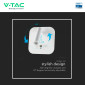 Immagine 11 - V-Tac VT-80068 Lampada LED da Muro 8W SMD Chip CREE Applique con Faretto Orientabile Ricarica Veloce USB - SKU 240026 / 240036
