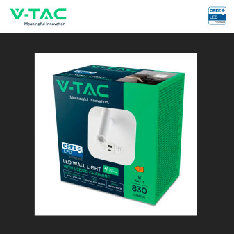 V-Tac VT-80068 Lampada LED da Muro 8W SMD Chip CREE Applique