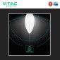 Immagine 11 - V-Tac VT-268 Lampadina LED E14 6,5W Candela C37 SMD Chip CREE - SKU 2111116 / 2111216 / 2111316