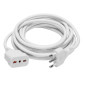 Immagine 1 - Velamp Cavo Prolunga Spina 16A 2P+T Presa Bivalente 10 metri Colore Bianco - mod. PROLIT16A-10