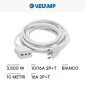 Immagine 2 - Velamp Cavo Prolunga Spina 16A 2P+T Presa Bivalente 10 metri Colore Bianco - mod. PROLIT16A-10