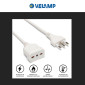 Immagine 4 - Velamp Cavo Prolunga Spina 16A 2P+T Presa Bivalente 10 metri Colore Bianco - mod. PROLIT16A-10