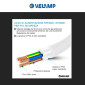Immagine 5 - Velamp Cavo Prolunga Spina 16A 2P+T Presa Bivalente 10 metri Colore Bianco - mod. PROLIT16A-10