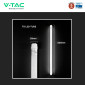 Immagine 8 - V-Tac VT-007 Tubo LED T8 G13 7W SMD Chip CREE Nano Plastic Lampadina 60cm con Starter - SKU 240646 / 240656
