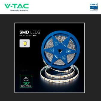 V-Tac Striscia LED Flessibile 15W/m 3in1 SMD Chip CREE 24V 8m