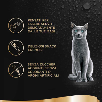 Sheba Creamy Snacks con Manzo per Gatti 4x