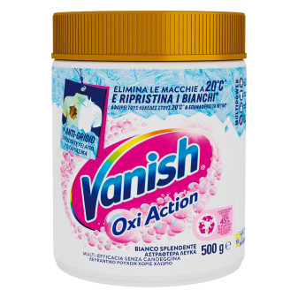 Vanish Oxi Action Pink Smacchiatore in Polvere per Capi Bianchi