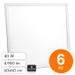 Immagine 15 - V-Tac VT-6060 6 Pannelli LED Quadrati 60x60 40W SMD a Incasso con Driver Starsense - SKU 24080 / 24081