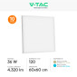 Immagine 4 - V-Tac VT-61037 10 Pannelli LED Quadrati 60x60 36W SMD 2in1 a Superficie e Incasso - SKU 23765 / 23766