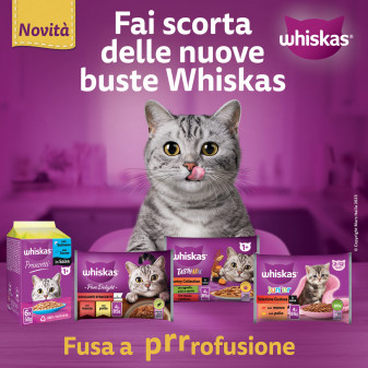 Whiskas Cibo per Gatti Pranzetti in Salsa Carni Miste