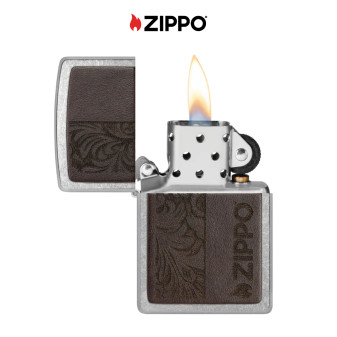 Accendino Zippo mod. 46920 Leather Zippo Design Marrone