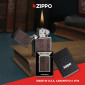 Immagine 6 - Zippo Accendino a Benzina Ricaricabile e Antivento con Fantasia Leather Zippo Design - mod. 46920