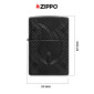 Immagine 4 - Zippo Accendino a Benzina Ricaricabile e Antivento con Fantasia Flame Design - mod. 46775