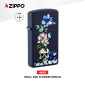 Immagine 2 - Zippo Accendino Slim a Benzina Ricaricabile e Antivento con Fantasia Skull and Flowers Design - mod. 46813