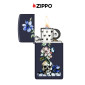 Immagine 5 - Zippo Accendino Slim a Benzina Ricaricabile e Antivento con Fantasia Skull and Flowers Design - mod. 46813