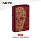 Immagine 2 - Zippo Accendino a Benzina Ricaricabile e Antivento con Fantasia Geometric Skull Design - mod. 46835