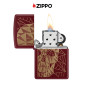 Immagine 5 - Zippo Accendino a Benzina Ricaricabile e Antivento con Fantasia Geometric Skull Design - mod. 46835