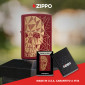 Immagine 6 - Zippo Accendino a Benzina Ricaricabile e Antivento con Fantasia Geometric Skull Design - mod. 46835