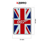 Immagine 4 - Zippo Accendino a Benzina Ricaricabile e Antivento con Fantasia Ufficiale James Bond 007 - mod. 46801