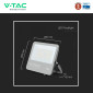 Immagine 9 - V-Tac VT-44101 Faro LED 100W Faretto SMD Chip CREE IP65 Colore Nero - SKU 232006 / 232186 / 232196