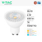 Immagine 5 - V-Tac VT-247 Lampadina LED GU10 6W Faretto PAR16 Chip CREE - SKU 211926 / 211936 / 211946