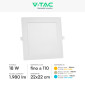 Immagine 5 - V-Tac VT-61018 Pannello LED Quadrato 18W SMD da Incasso con Driver - SKU 10486 / 10487 / 10488