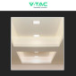 Immagine 7 - V-Tac VT-61018 Pannello LED Quadrato 18W SMD da Incasso con Driver - SKU 10486 / 10487 / 10488