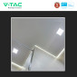 Immagine 7 - V-Tac Pro VT-61018 Pannello LED Quadrato 18W SMD Chip Samsung da Incasso con Driver - SKU 104861 / 104871 / 104881
