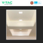 Immagine 8 - V-Tac Pro VT-61018 Pannello LED Quadrato 18W SMD Chip Samsung da Incasso con Driver - SKU 104861 / 104871 / 104881