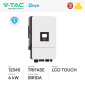 Immagine 2 - V-Tac Deye Inverter Trifase Ibrido On-Grid / Off-Grid 6kW IP65 Garanzia 10 Anni CEI 0-21 Display LCD - SKU 12345