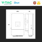Immagine 5 - V-Tac Deye Inverter Trifase Ibrido On-Grid / Off-Grid 6kW IP65 Garanzia 10 Anni CEI 0-21 Display LCD - SKU 12345