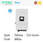 Immagine 2 - V-Tac Deye Inverter Trifase Ibrido On-Grid / Off-Grid 12kW IP65 Garanzia 10 Anni CEI 0-21 Display LCD - SKU 12655
