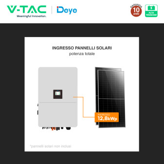 V-Tac Deye Inverter Trifase On-Grid / Off-Grid 80kW IP65