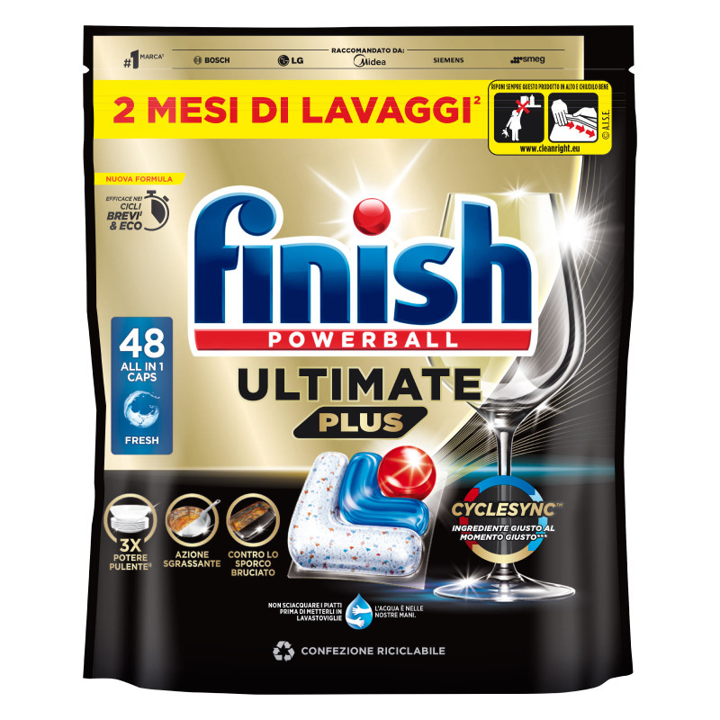 Finish Powerball Ultimate Plus Detersivo 48 Tabs