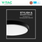 Immagine 12 - V-Tac Pro VT-8624 Plafoniera LED Rotonda 24W SMD Chip Samsung IP44 Colore Nero - SKU 76361-24 / 76371-24 / 76381-24