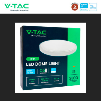 V-Tac Pro VT-8624 Plafoniera LED Rotonda 24W SMD Chip Samsung IP44
