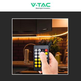 V-TAC Controller Dimmer IR Strisce LED CCT 2 Canali con Telecomando