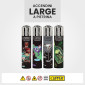 Immagine 2 - Clipper Large Accendino a Pietrina Grande Ricaricabile con Fantasia Dangerous Cocktail - Box da 48 Accendini