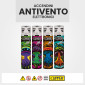 Immagine 2 - Clipper Large Jet Flame Accendino Elettronico Turbo Antivento Grande Ricaricabile Fantasia Dark Mushrooms - Box da 48 Accendini