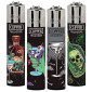 Immagine 1 - Clipper Large Accendino a Pietrina Grande Ricaricabile con Fantasia Dangerous Cocktail - Serie da 4 Accendini