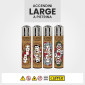 Immagine 2 - Clipper Large Accendino a Pietrina Grande Ricaricabile con Fantasia Pure All In - Serie da 4 Accendini