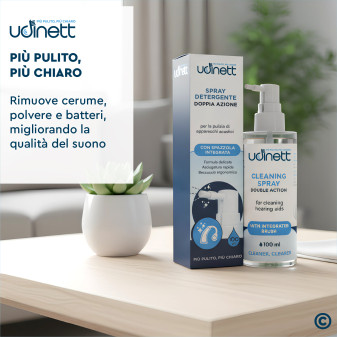 Udinett Spray Detergente per Pulizia Apparecchi Acustici 100ml