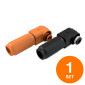 Immagine 1 - Connettori di Potenza Arancione e Nero 120A 1500V per Batterie V-Tac SKU 11377 - Set da 2 - Mod. ESP-120A-25-OR + ESP-120A-25-BK